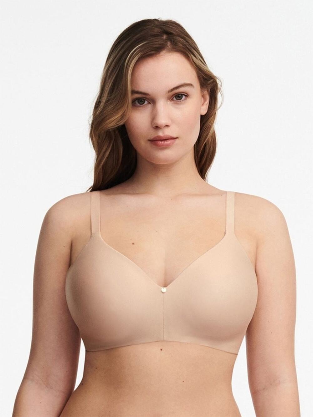 Chantelle Women's C-Jolie Wirefree T-Shirt Bra Comfort Rose Beige Size 32DD NWT